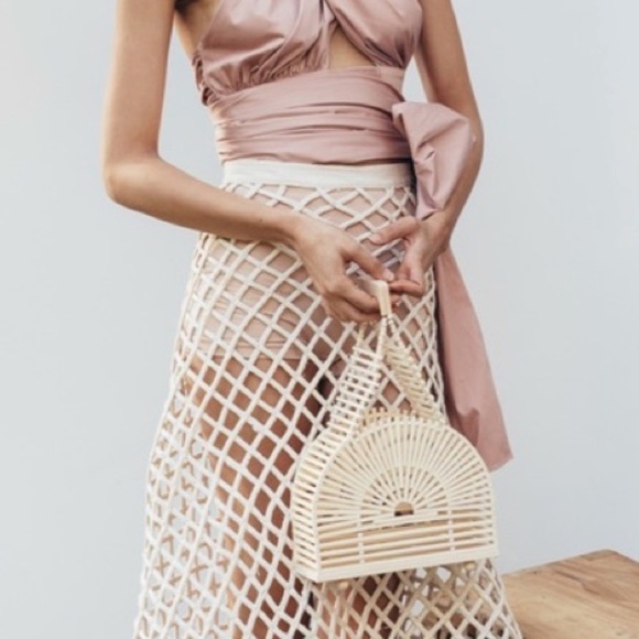 Cult Gaia White Mini Cupola Bag - Picture 2 of 5